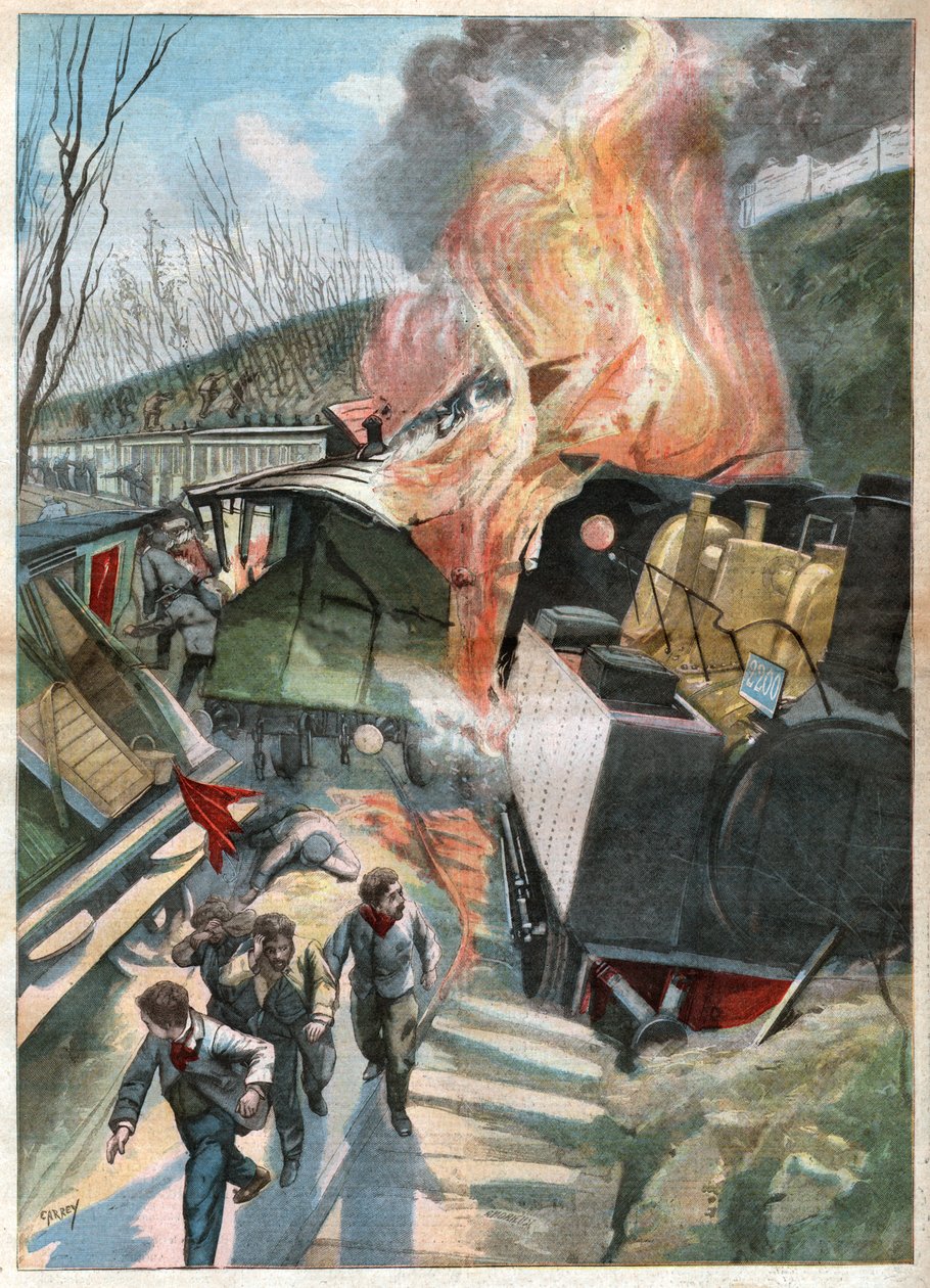 Kaza treni. Tren kazası. by John Pardon
