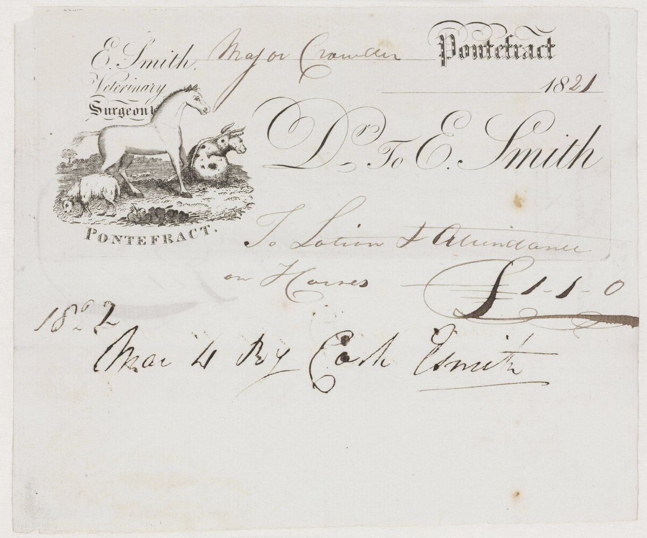 Tarım Veteriner Hekimliği Veteriner faturası by Frederick (attr. to) Barnard