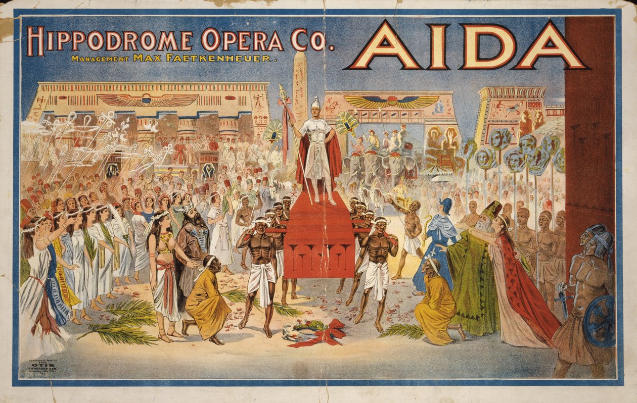 Aida, c.1908 (renkli litografi) by . .
