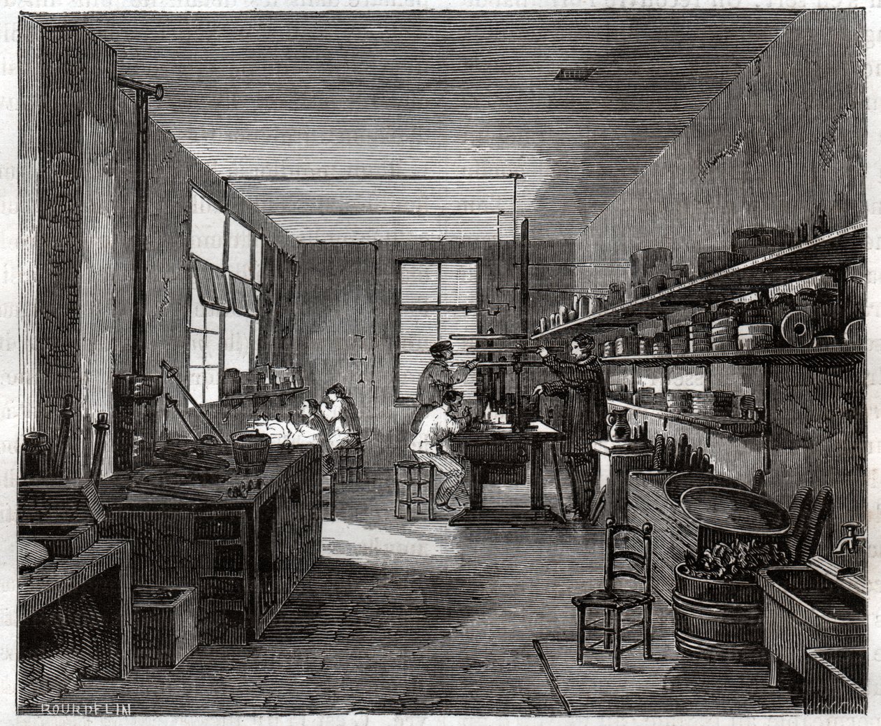 Elektrokaplama atölyesi. Elektrokaplama atölyesi. by Frederick (attr. to) Barnard