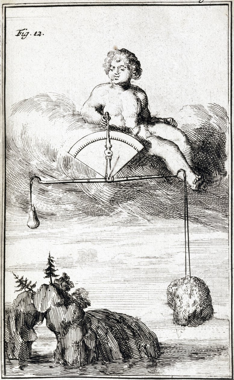 Cupid nem ölçümü by Ferdinand Georg Waldmuller