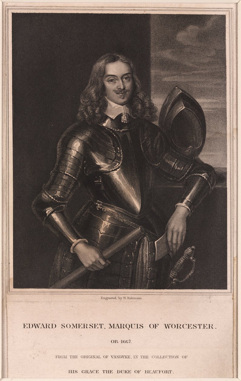 Edward Somerset, Worcester Markisi, c 1640 by Frederick (attr. to) Barnard