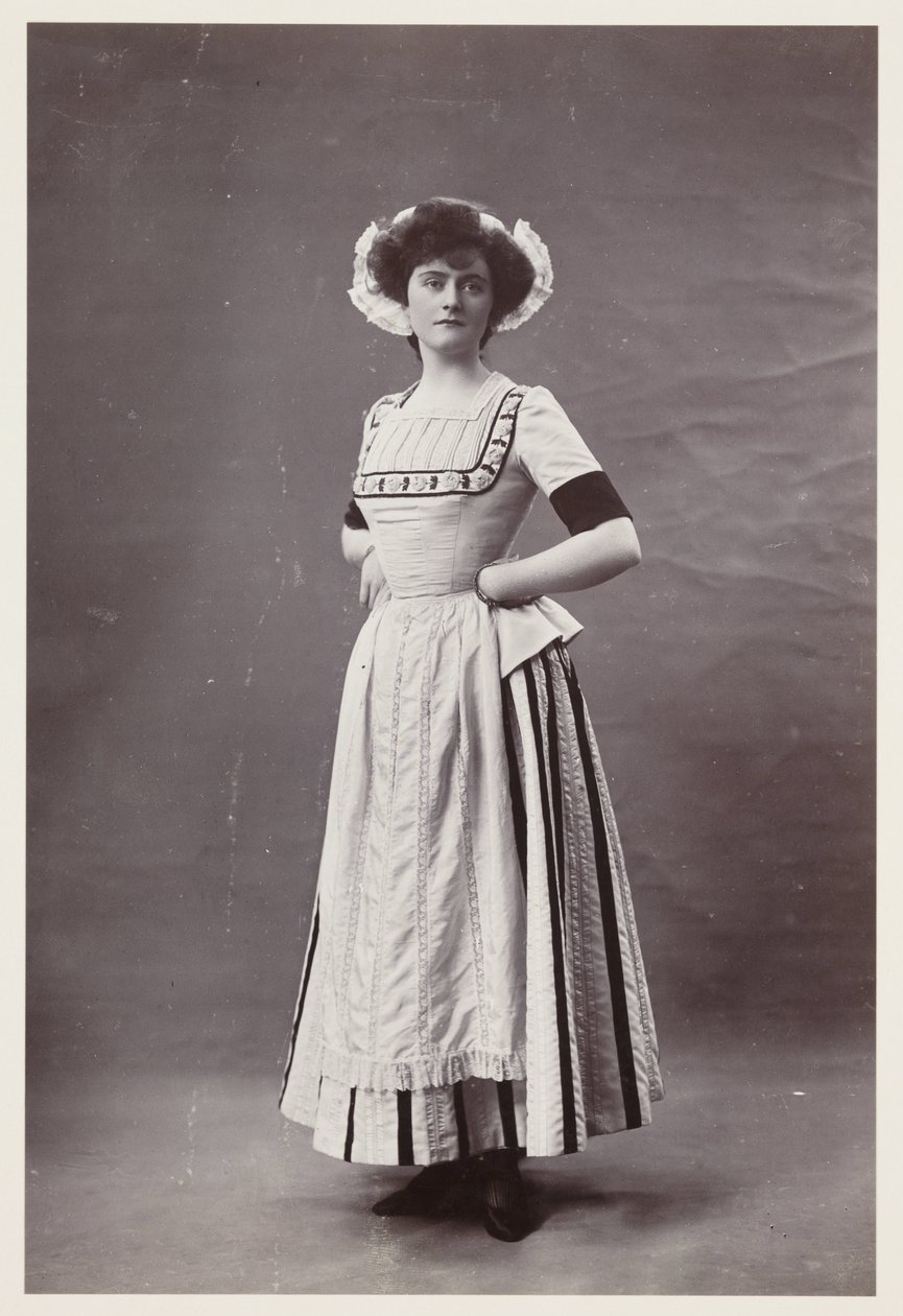 Edward dönemi portresi, 18. yüzyıl elbiseli kadın by John Pardon