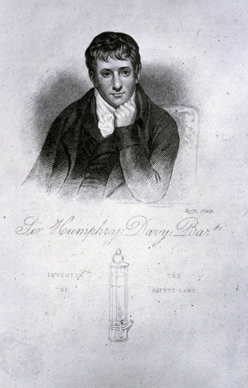 Sir Humphry Davy, kimyager by Frederick (attr. to) Barnard