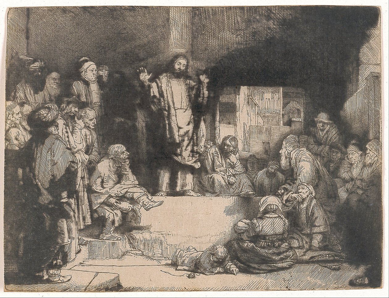 Mesih Vaazı (La Petite Tombe) by Rembrandt van Rijn
