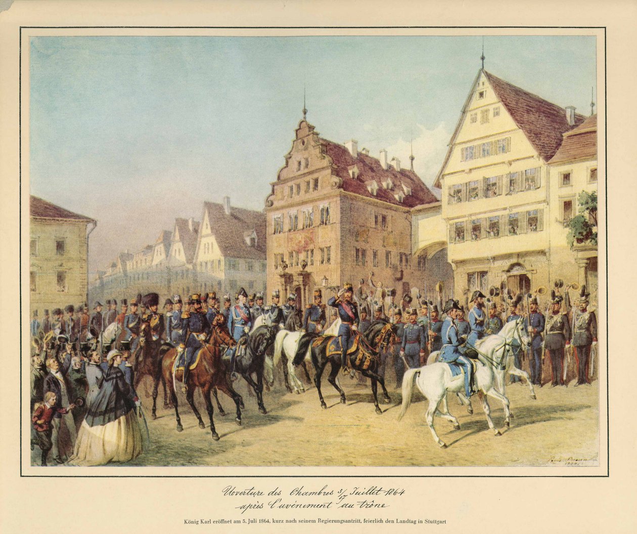 Devlet parlamentosunun Kral Karl von Württemberg tarafından - göreve başladıktan kısa bir süre sonra - 5 Temmuz 1864