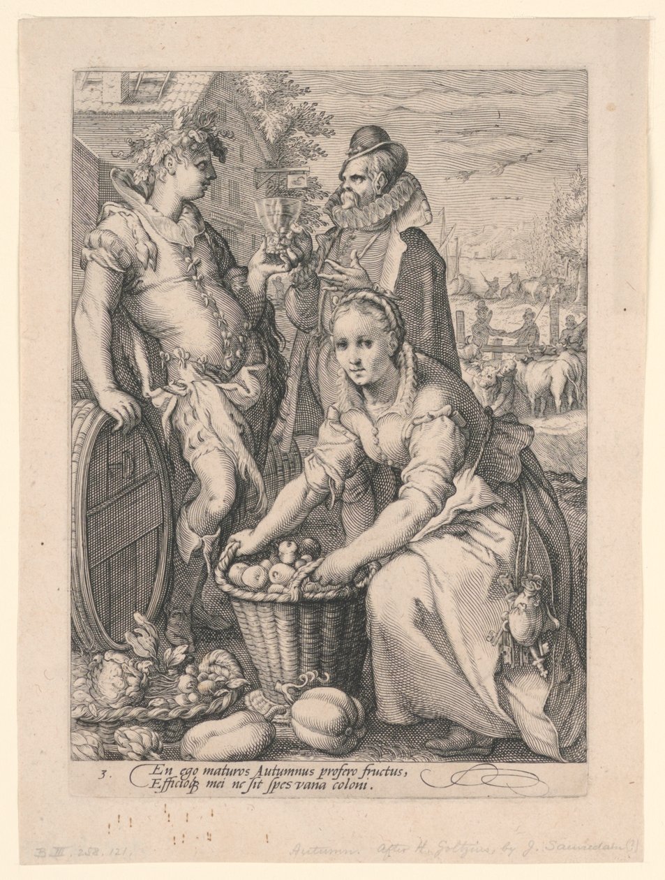 Dört Mevsim (Sonbahar) by after Hendrik Goltzius