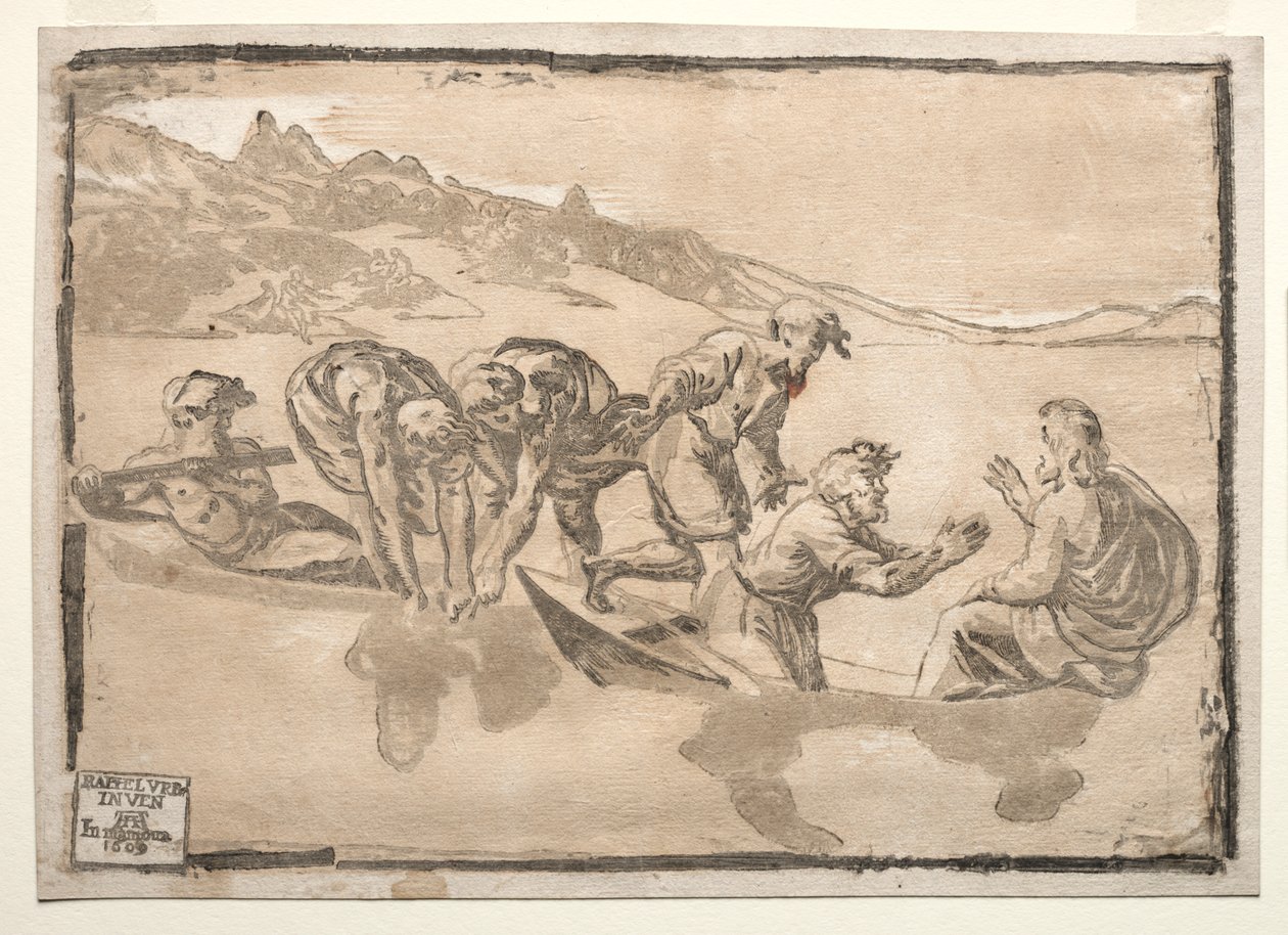Balıkların Mucizevi Çekişi by after Raphael