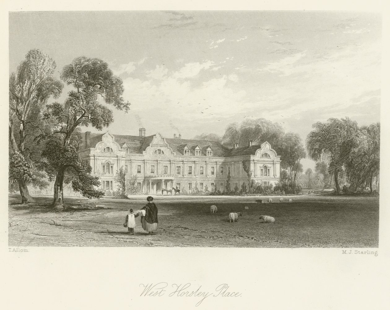 Batı Horsley Yeri by after Thomas Allom