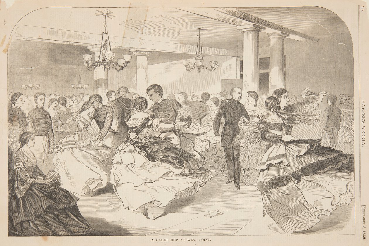 West Point'te Bir Harbiyeli Hop by after Winslow Homer