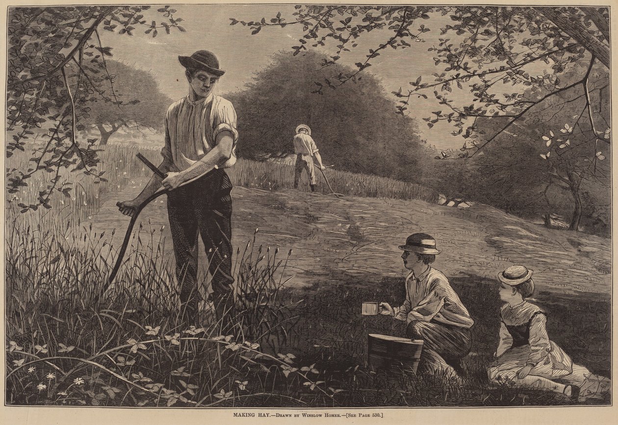 saman yapmak by after Winslow Homer