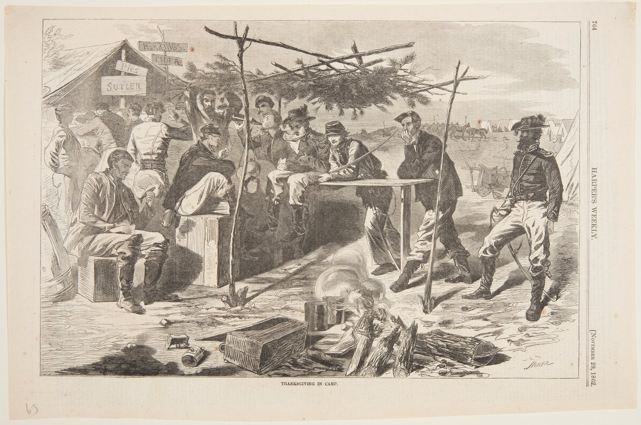 Kampta Şükran Günü by after Winslow Homer