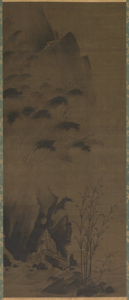 Bambu Yağmurda by attributed to Genga