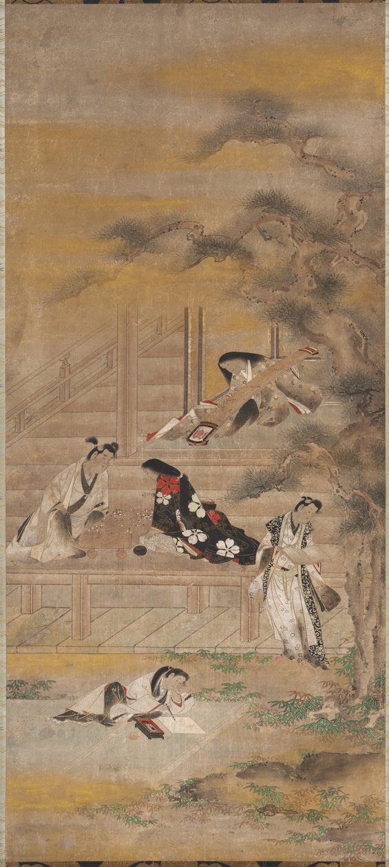 Dört Zevk by attributed to Iwasa Matabei