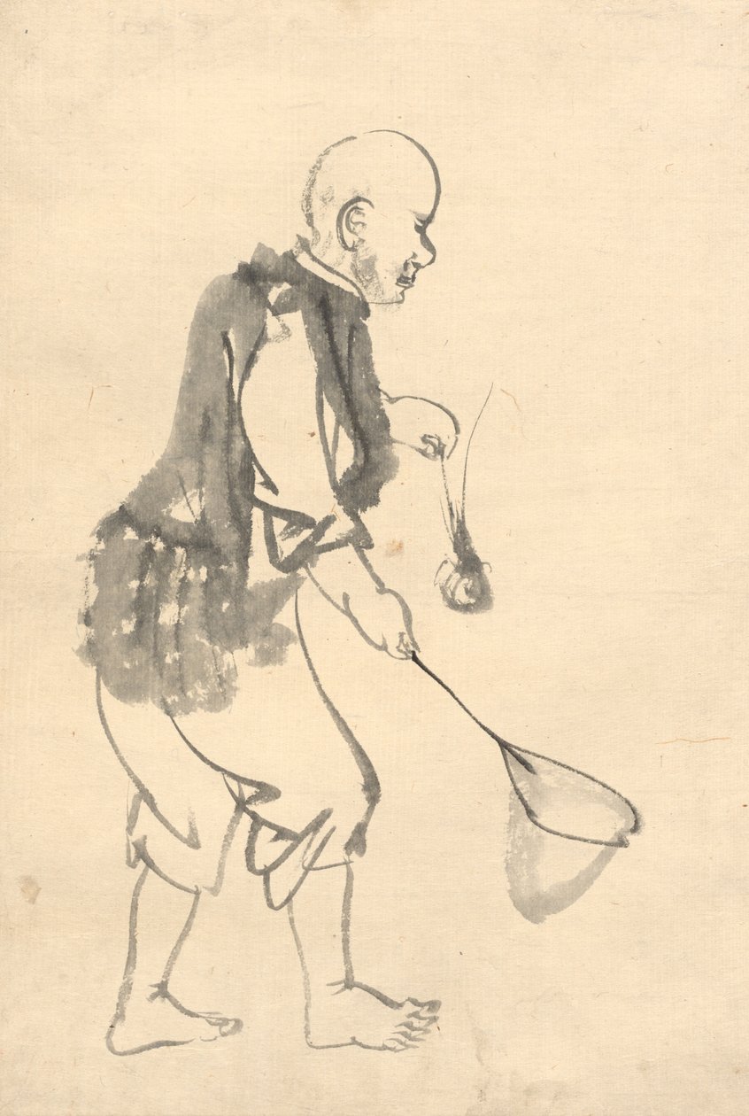 Karides Balıkçısı by attributed to Kono Bairei