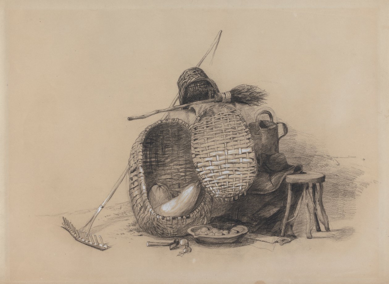 Tırmıkla Natürmort by attributed to Peter DeWint