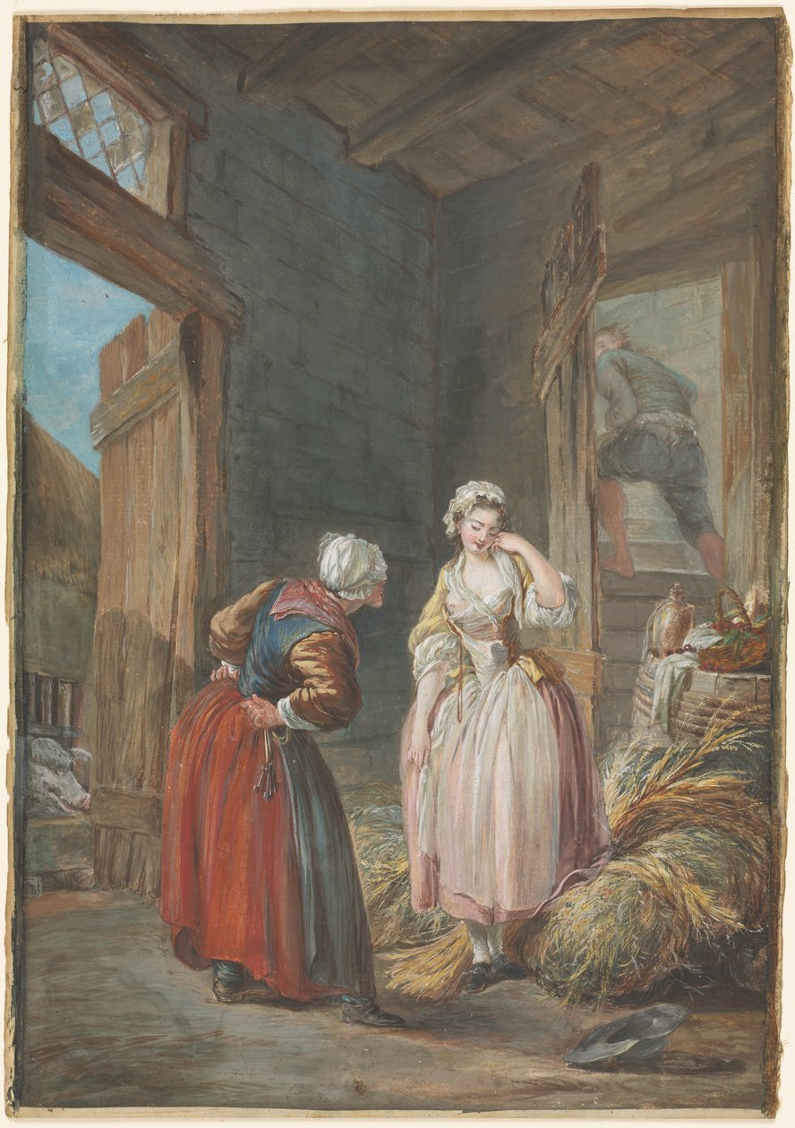 Sürpriz Aşıklar by attributed to Pierre Antoine Baudouin