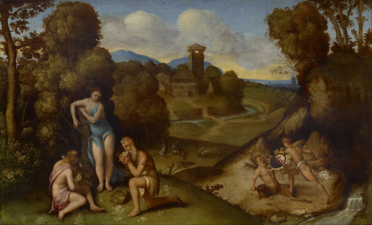 alegori by circle of Giorgione