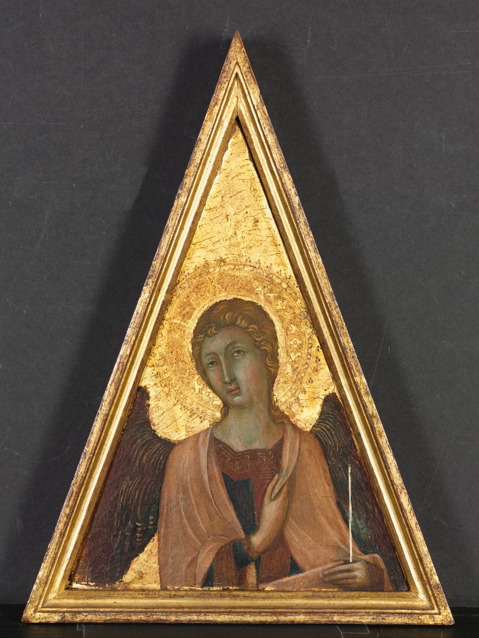Angel ile doruk by circle of Niccolò di Segna