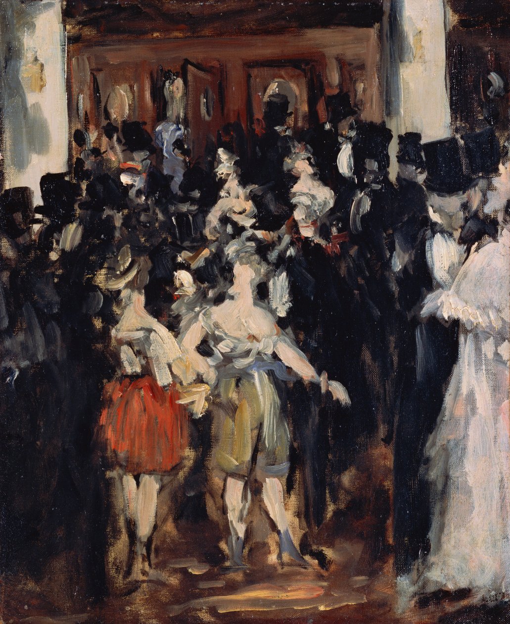 Operada maskeli balo by Édouard Manet