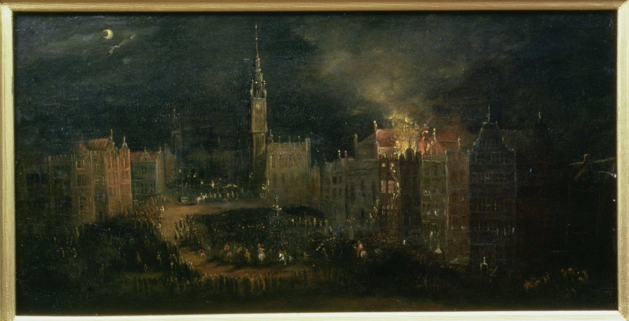 Uzun Pazarda Yangın, c.1650 by or Milwitz, Bartolomaus Miltvitz