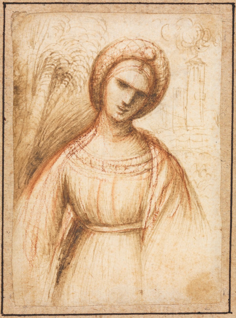 Manzaradaki Bayan (rekto) by possibly by Dosso Dossi