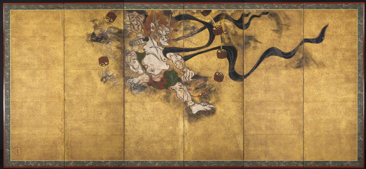 Yıldırım Tanrısı (Raijin) by studio of Tawaraya Sōtatsu