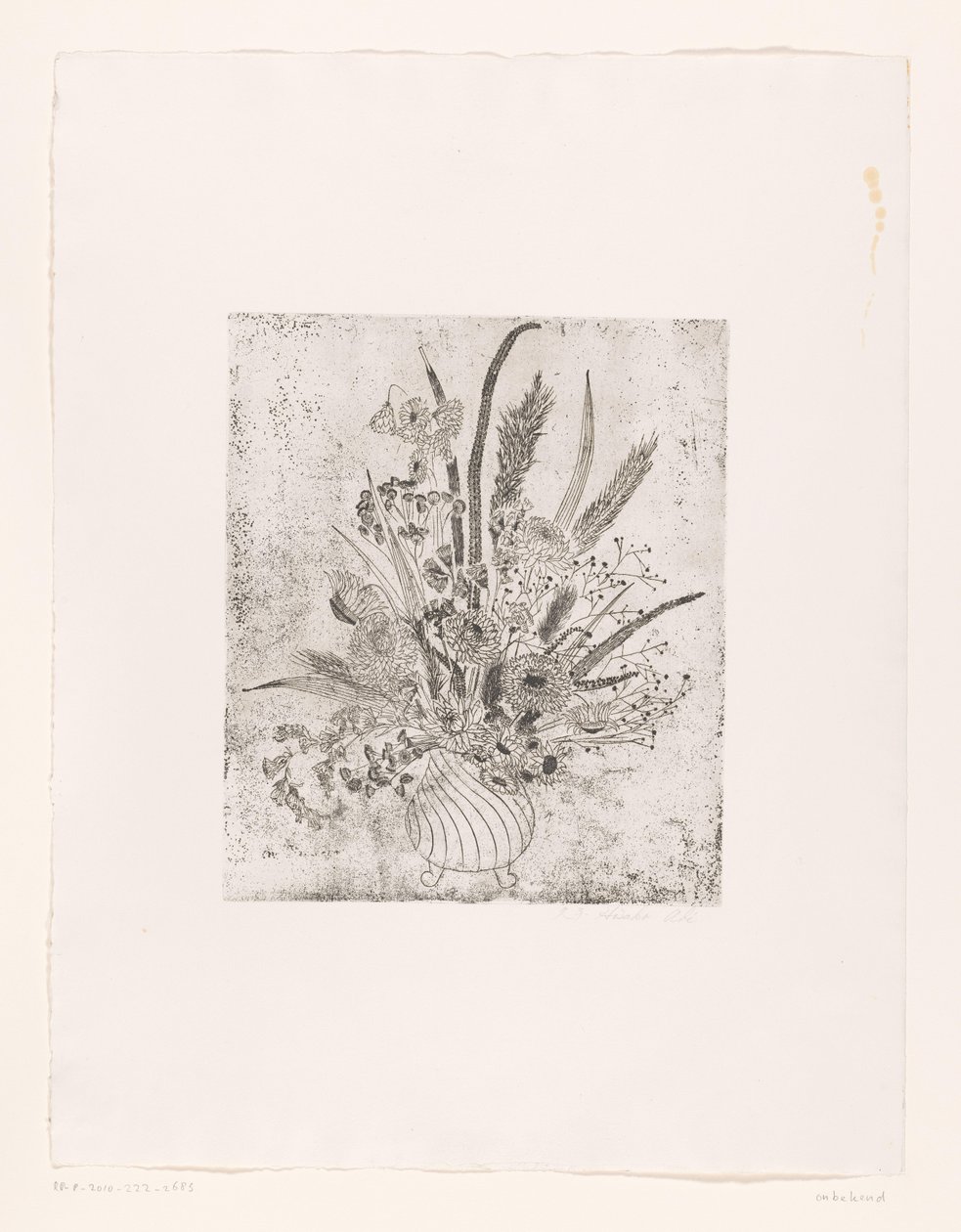 Çiçekli Vazo by unknown (signed by artist)