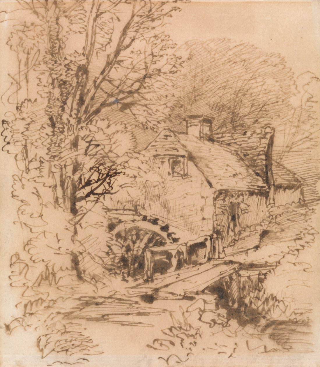 Newbury yakınlarındaki değirmen by unknown artist
formerly John Constable