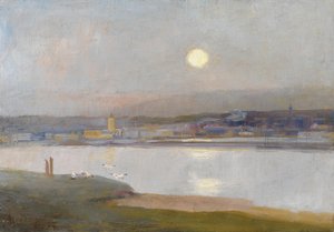 Moonrise Over Hayle, Lelant'tan, c.1892