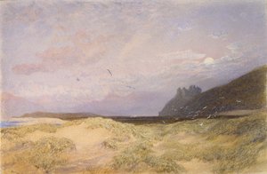 Harlech, 1862 (kağıt üzerine sulu boya)