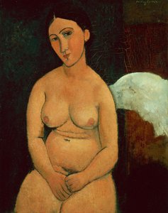 Seated Nude, c.1917 (tuval üzerine yağlı boya)