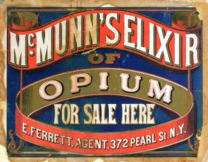 Afiş reklamı McMunns Afyon İksiri