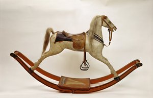 Sallanan at (ahşap ve deri)