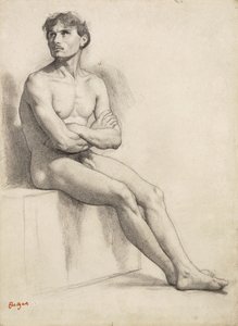 Oturan Adam, Çıplak Çalışma, 1858