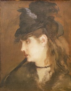 Siyah Şapkalı Berthe Morisot