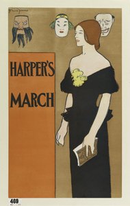 Harpers dergisinin afiş reklamı, Mart 1896