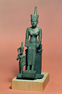 İsis ve Horus Figürleri (bronz)