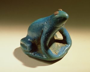 Kurbağa, Yeni Krallık, MÖ 1390-53 dolayları (fayans)