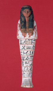 Shabti figürü, Yeni Krallık (boyalı ahşap)