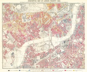 Londra yoksulluğunun açıklayıcı haritası, 1889