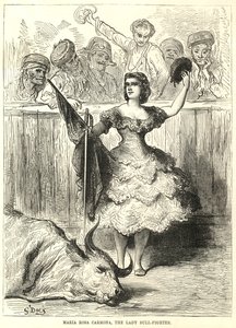 Bayan boğa güreşçisi Maria Rosa Carmona