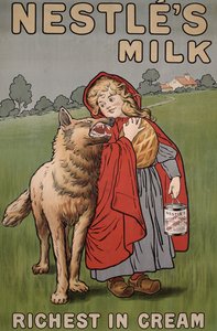 Poster reklam Nestles sütü, 1900