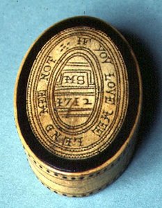 Tütün kutusu, 1712 (ahşap)