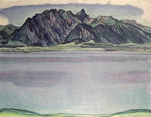 Stockhorn Dağları ile Thunersee, 1910