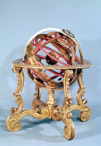 Armillary küre (yaldızlı ahşap)