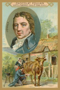 Chocolat Poulain ticaret kartı, Edward Jenner