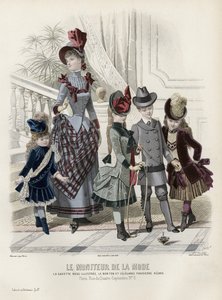Fransız moda levhası, 19. yüzyıl sonu