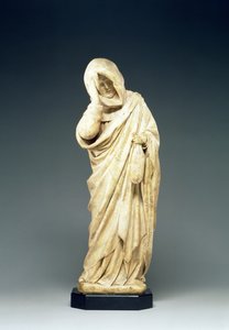 Yas tutan birinin cenaze heykeli, yaklaşık 1450 (kaymaktaşı)