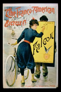 Poster reklamı The Franco-American Bicycle Co., Paris